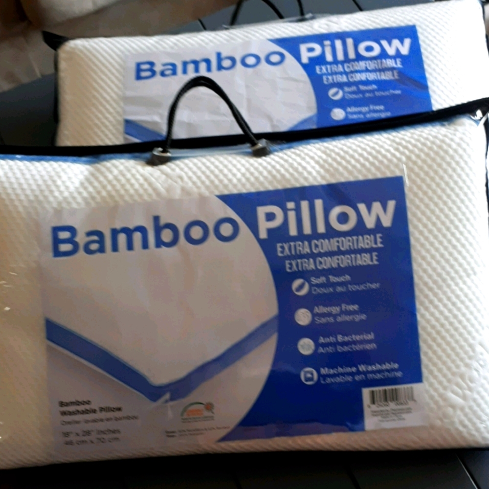 2 Queen size bamboo pillows
